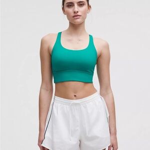lululemon Energy Longline Bra Sonic Teal